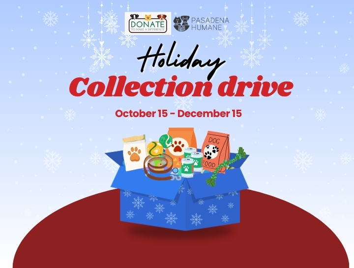 Pasadena Pets Holiday Collection Drive